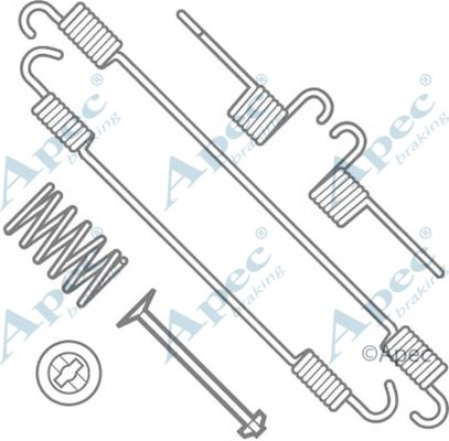 APEC BRAKING Комплектующие, тормозная колодка KIT791